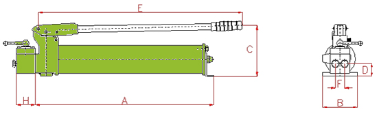 Hydraulic Hand Pumps Type (X) for double acting Cylinders