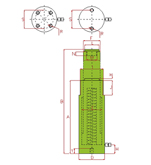 SINGLE ACTING CYLINDERS, SPRING RETURN